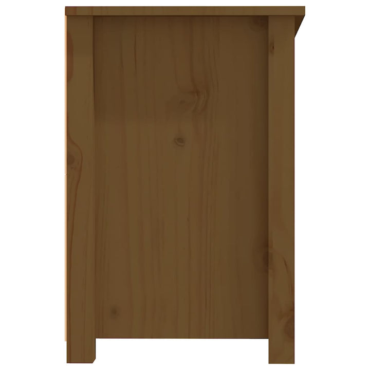 Tv-Schrank 114X35X52 Cm Massivholz Kiefer