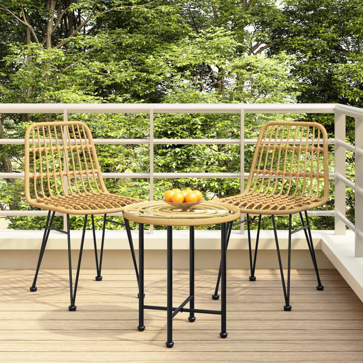 Gartenstühle 2 Stk. 48X62X84 Cm Pe-Rattan