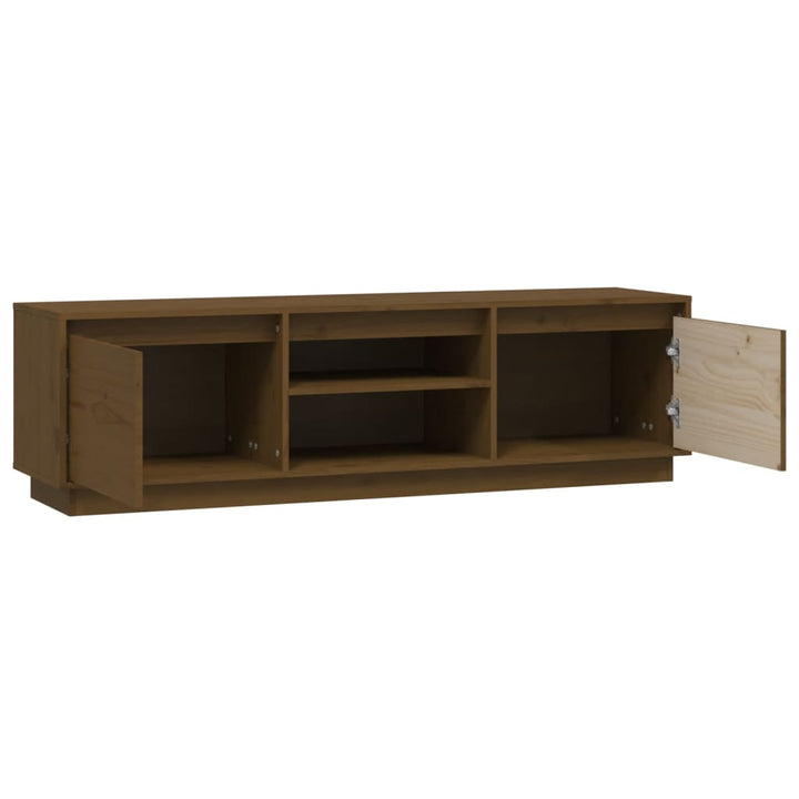 Tv-Schrank 140X35X40 Cm Massivholz Kiefer