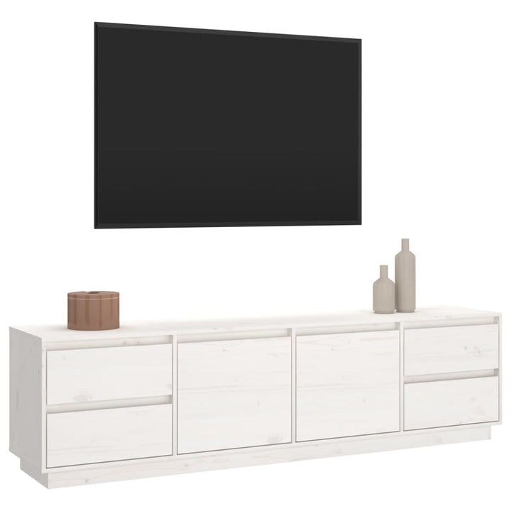 Tv-Schrank 176X37X47,5 Cm Massivholz Kiefer