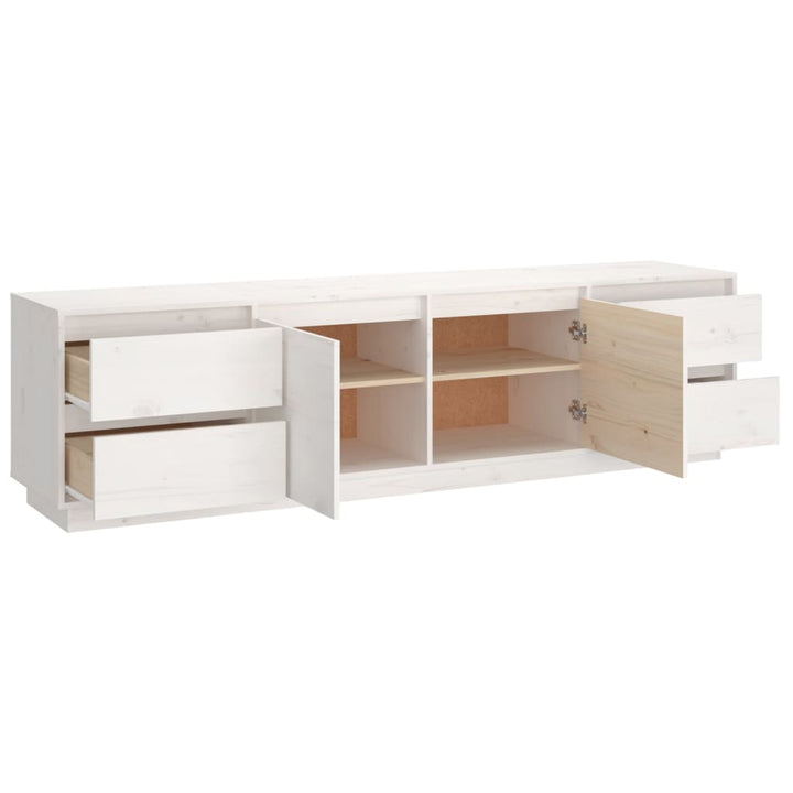 Tv-Schrank 176X37X47,5 Cm Massivholz Kiefer