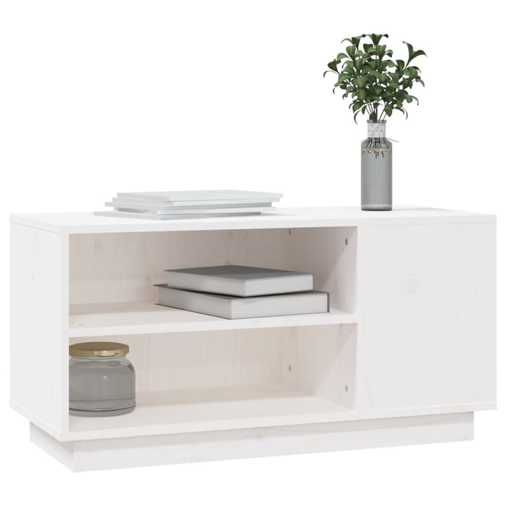 Tv-Schrank 80X35X40,5 Cm Massivholz Kiefer