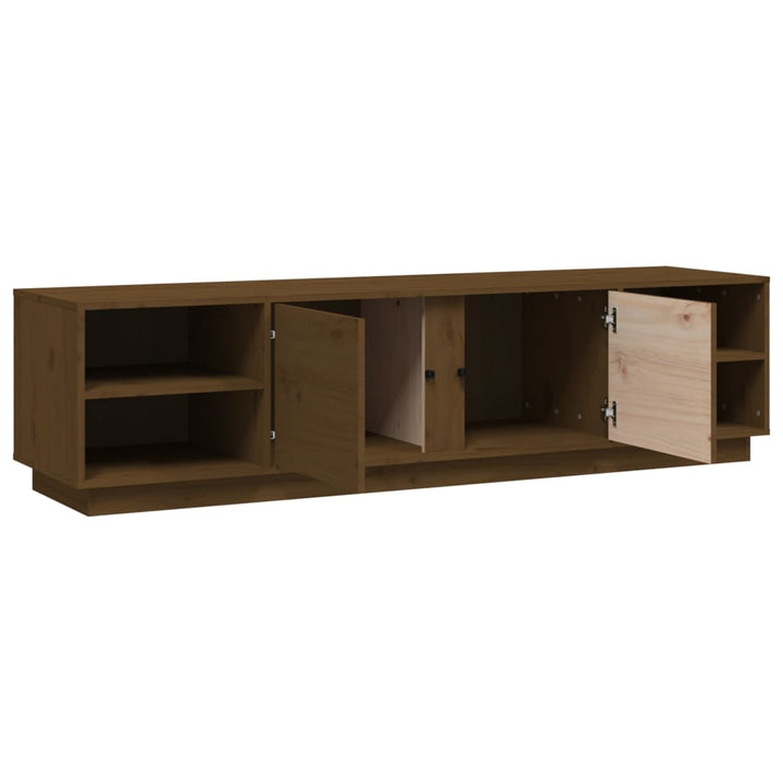 Tv-Schrank 156X40X40 Cm Massivholz Kiefer