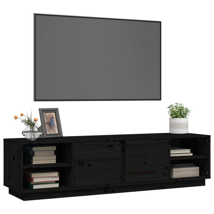 Tv-Schrank 156X40X40 Cm Massivholz Kiefer