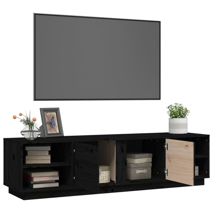 Tv-Schrank 156X40X40 Cm Massivholz Kiefer