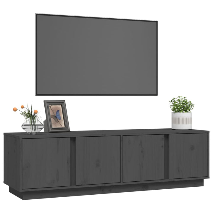 Tv-Schrank 140X40X40 Cm Massivholz Kiefer