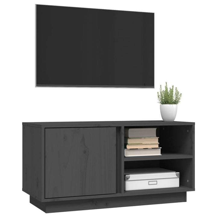 Tv-Schrank 80X35X40,5 Cm Massivholz Kiefer