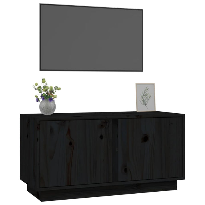 Tv-Schrank 80X35X40,5 Cm Massivholz Kiefer