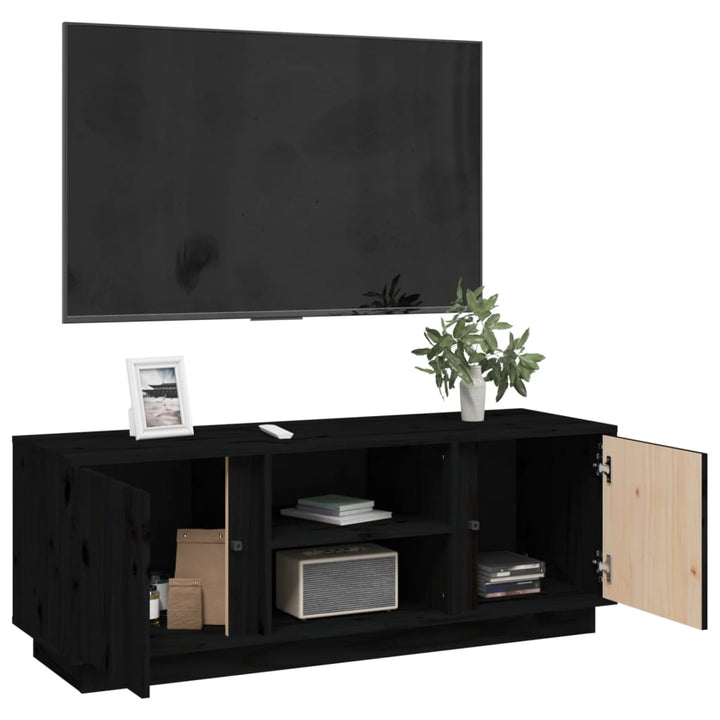 Tv-Schrank 110X35X40,5 Cm Massivholz Kiefer