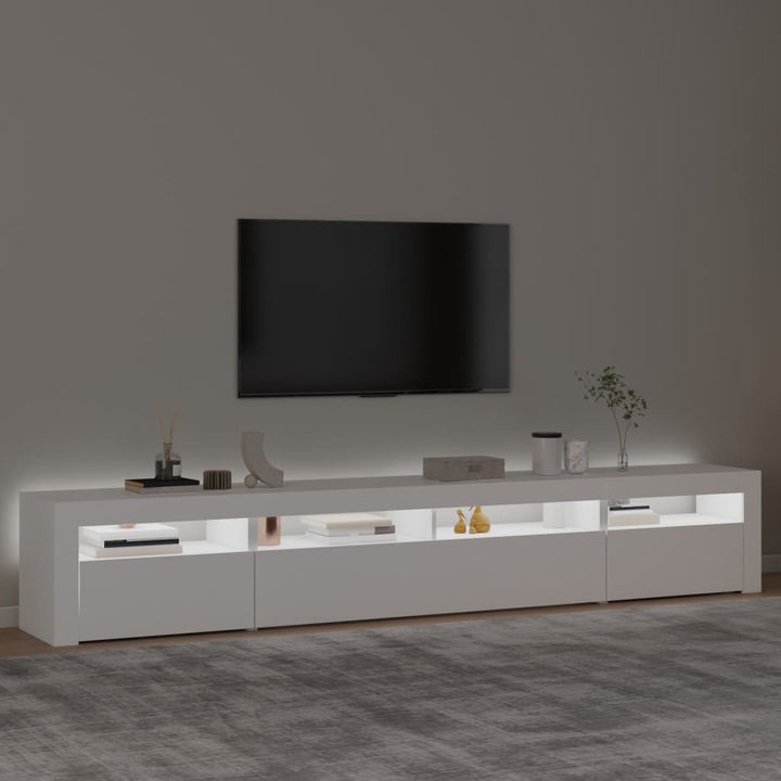 Tv-Schrank Mit Led-Leuchten 240X35X40 Cm