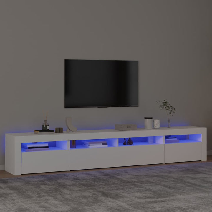 Tv-Schrank Mit Led-Leuchten 240X35X40 Cm