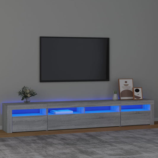 Tv-Schrank Mit Led-Leuchten 240X35X40 Cm