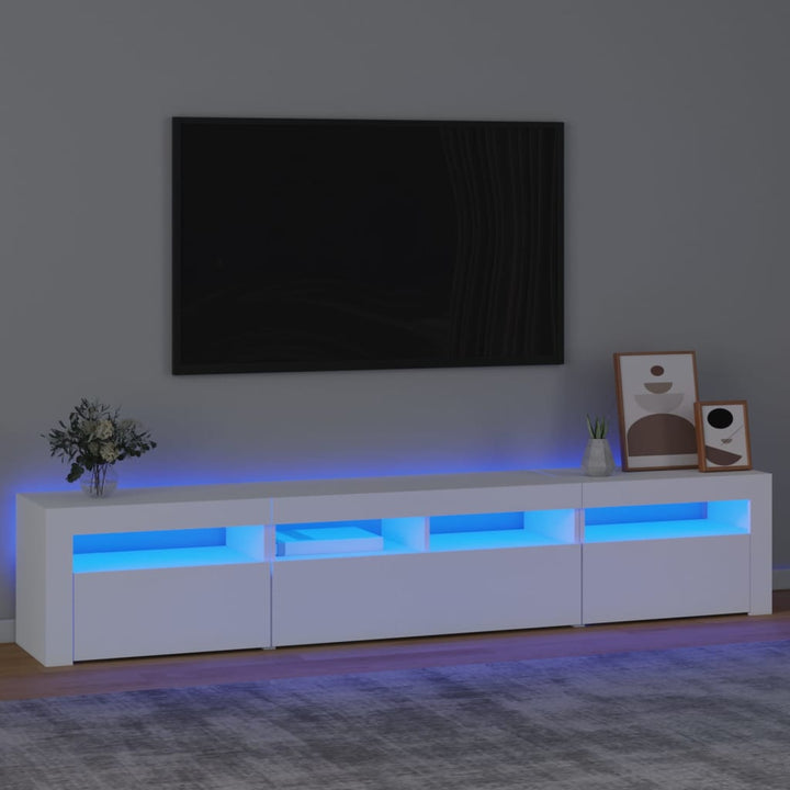 Tv-Schrank Mit Led-Leuchten 240X35X40 Cm