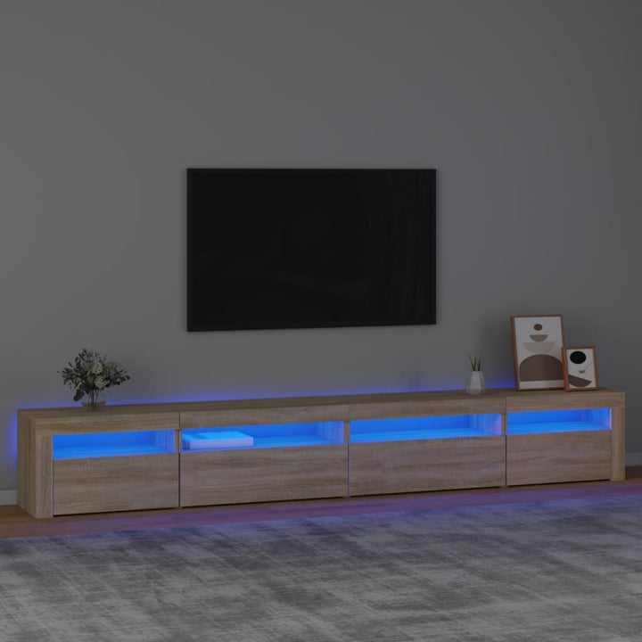 Tv-Schrank Mit Led-Leuchten 270X35X40 Cm