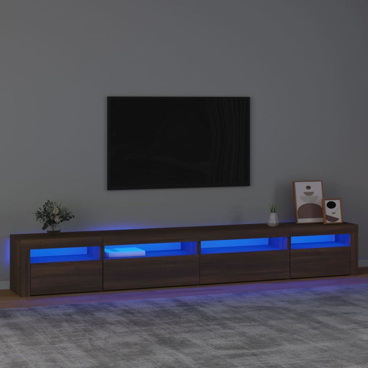 Tv-Schrank Mit Led-Leuchten 270X35X40 Cm