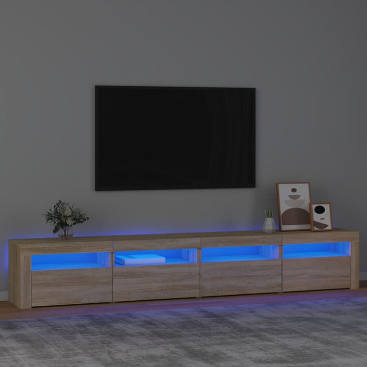 Tv-Schrank Mit Led-Leuchten 270X35X40 Cm