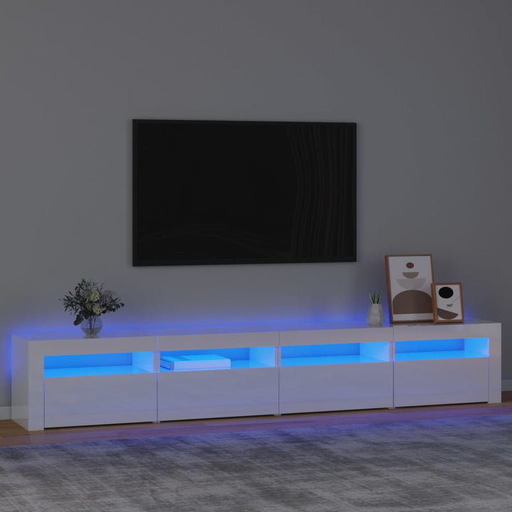 Tv-Schrank Mit Led-Leuchten 270X35X40 Cm