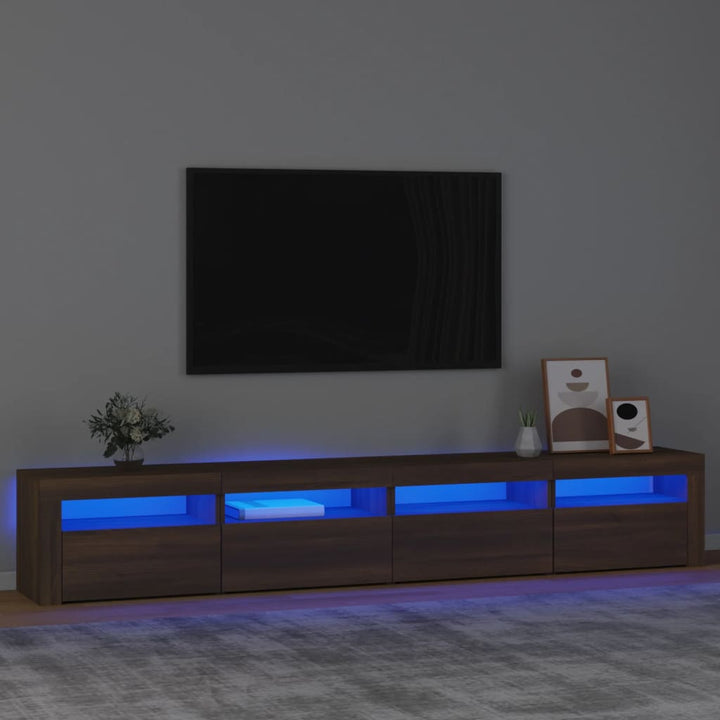 Tv-Schrank Mit Led-Leuchten 270X35X40 Cm