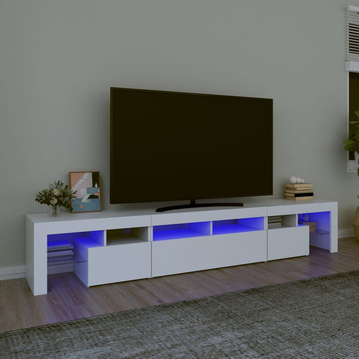 Tv-Schrank Mit Led-Leuchten 260X36,5X40 Cm