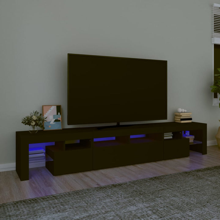 Tv-Schrank Mit Led-Leuchten 260X36,5X40 Cm