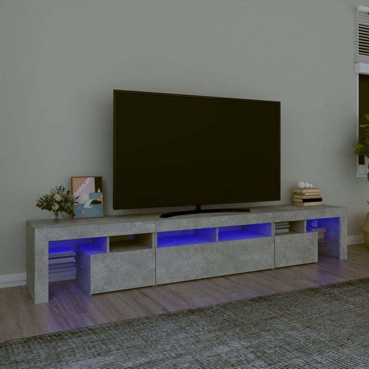 Tv-Schrank Mit Led-Leuchten 260X36,5X40 Cm