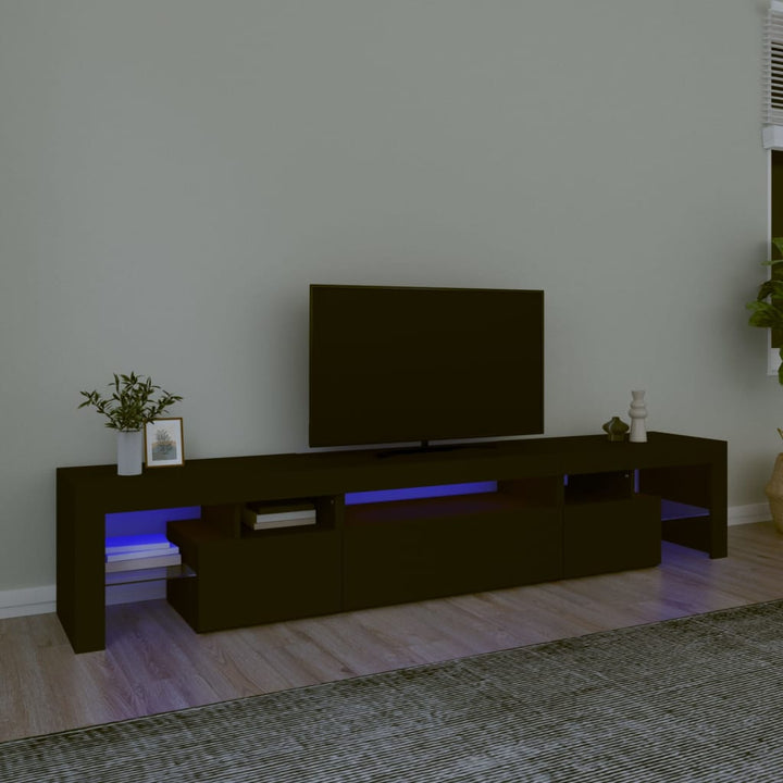 Tv-Schrank Mit Led-Leuchten 260X36,5X40 Cm