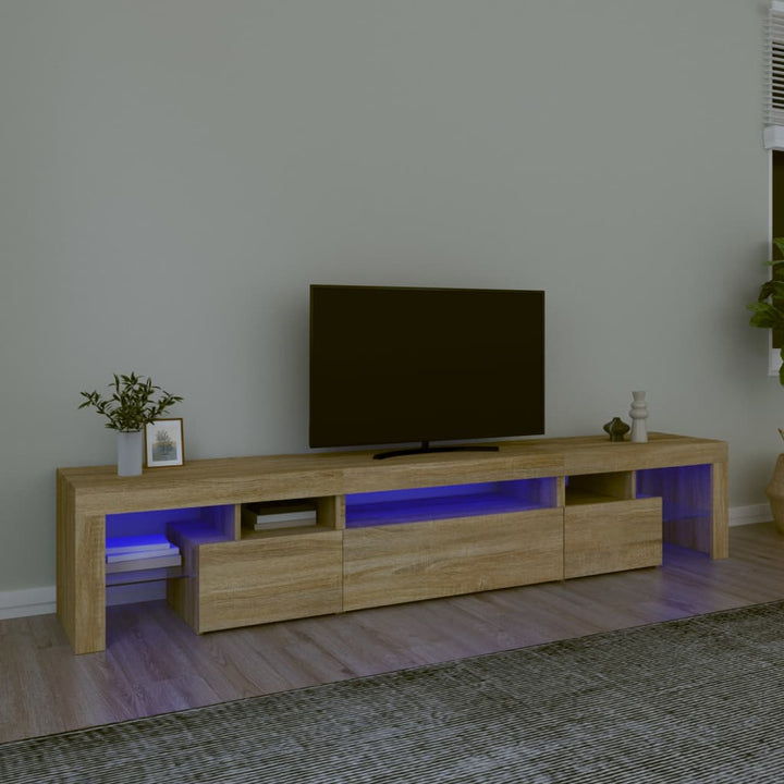 Tv-Schrank Mit Led-Leuchten 260X36,5X40 Cm