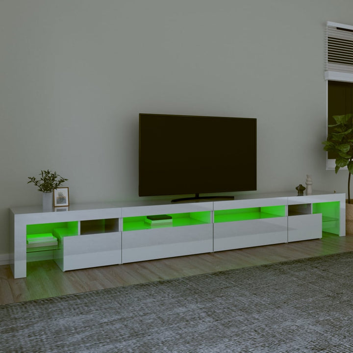 Tv-Schrank Mit Led-Leuchten 290X36,5X40 Cm