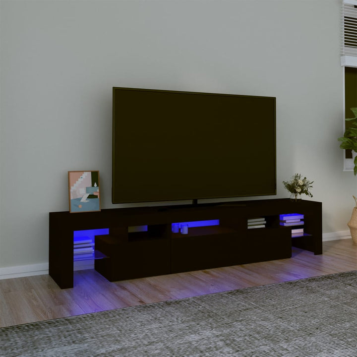 Tv-Schrank Mit Led-Leuchten 260X36,5X40 Cm