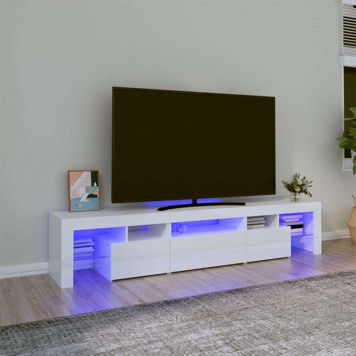 Tv-Schrank Mit Led-Leuchten 290X36,5X40 Cm