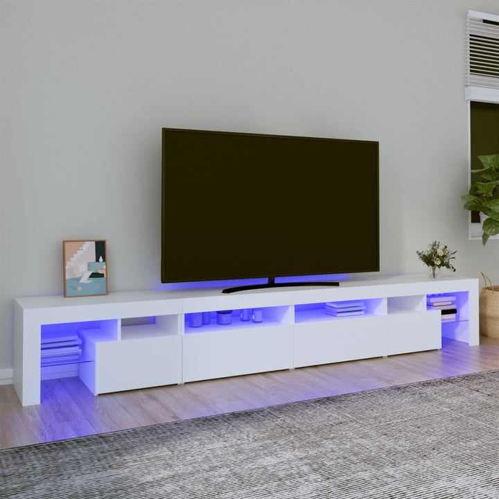 Tv-Schrank Mit Led-Leuchten 260X36,5X40 Cm