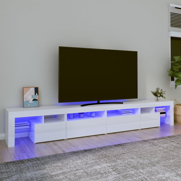 Tv-Schrank Mit Led-Leuchten 260X36,5X40 Cm