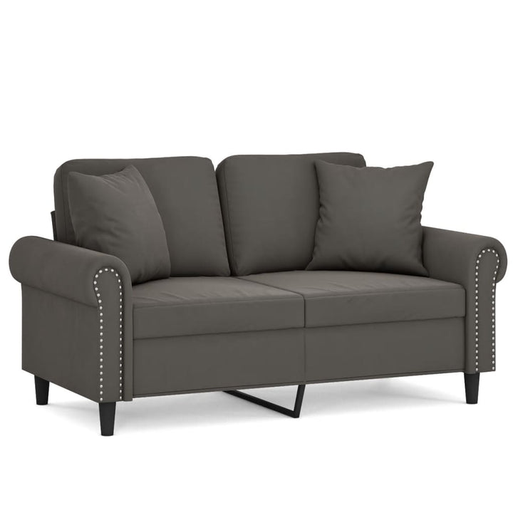 2-Sitzer-Sofa Mit Kissen Samt