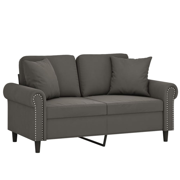 2-Sitzer-Sofa Mit Kissen Samt