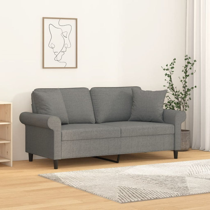 2-Sitzer-Sofa Mit Kissen 120 Cm Stoff