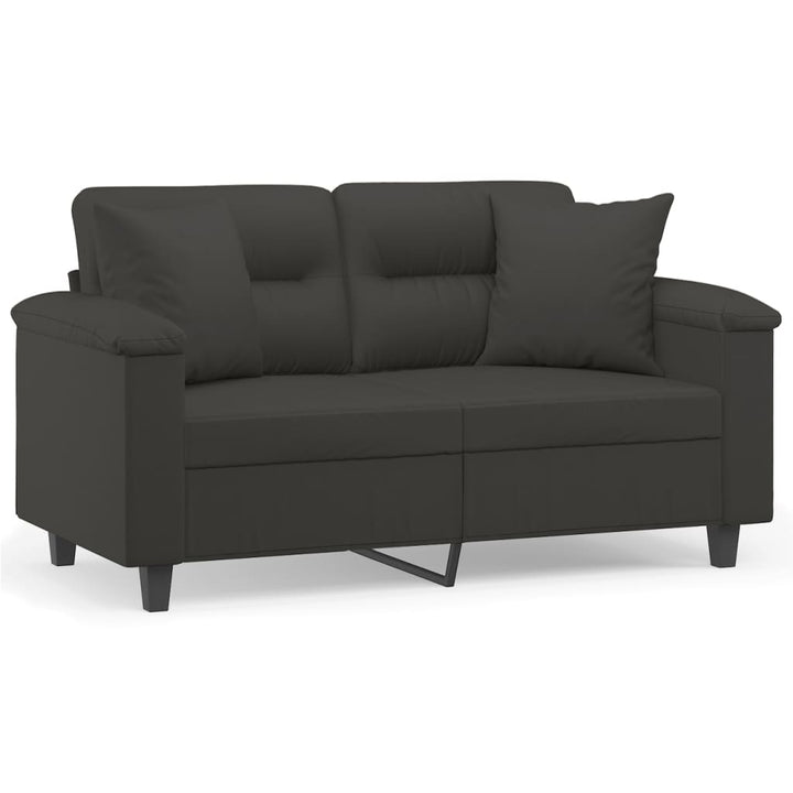 2-Sitzer-Sofa Mit Kissen 120 Cm Mikrofasergewebe