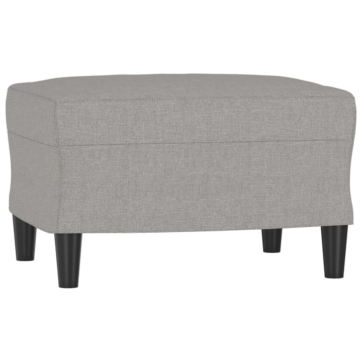 3-Sitzer-Sofa Mit Hocker 180 Cm Stoff