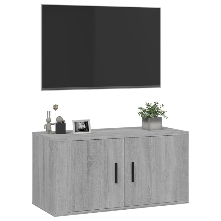 Tv-Wandschrank 80X34,5X Grau Sonoma