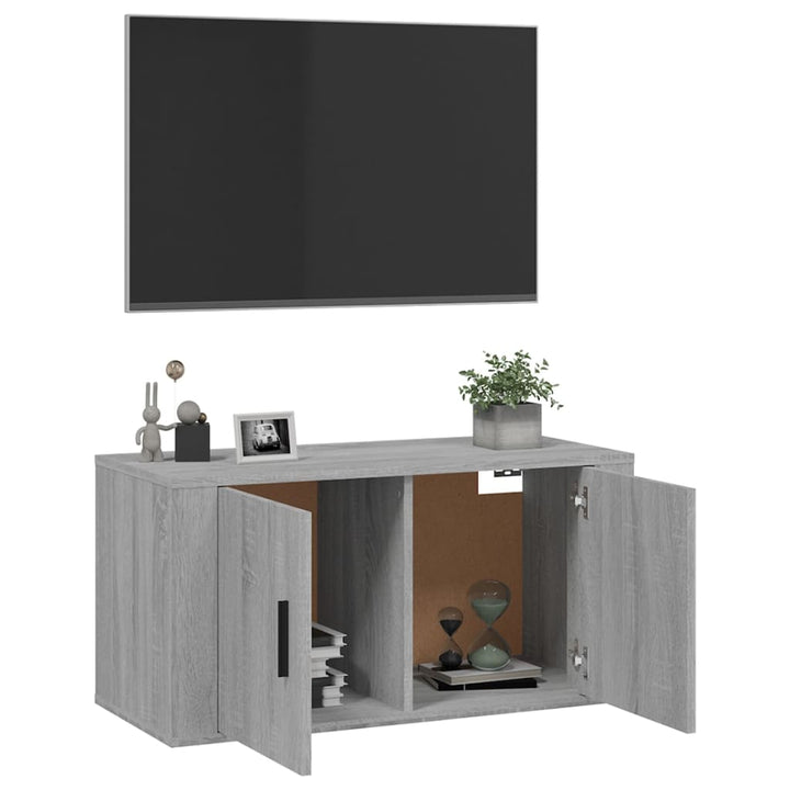 Tv-Wandschrank 80X34,5X Grau Sonoma