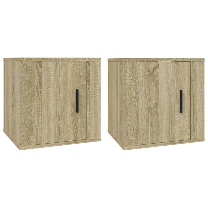 Tv-Wandschränke 2 Stk. Sonoma-Eiche 40X34,5X Sonoma Eiche