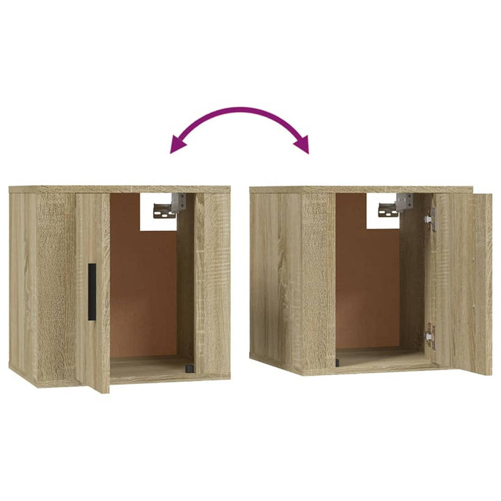 Tv-Wandschränke 2 Stk. Sonoma-Eiche 40X34,5X Sonoma Eiche