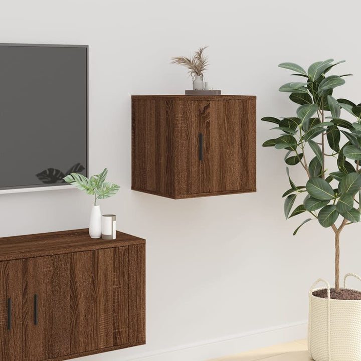 Tv-Wandschränke 2 Stk. Braun Eichen-Optik 40X34,5X Braune Eiche