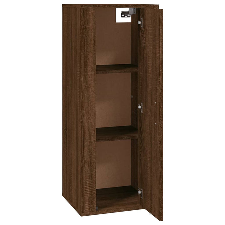 Tv-Wandschrank Braun Eichen-Optik 40X34,5X Braune Eiche