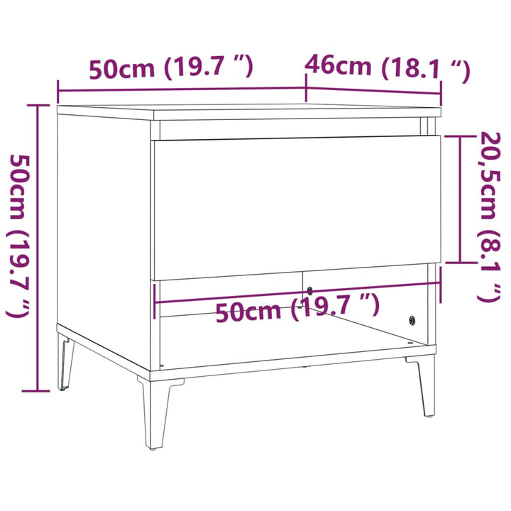 Beistelltisch 50X46X50 Cm Holzwerkstoff