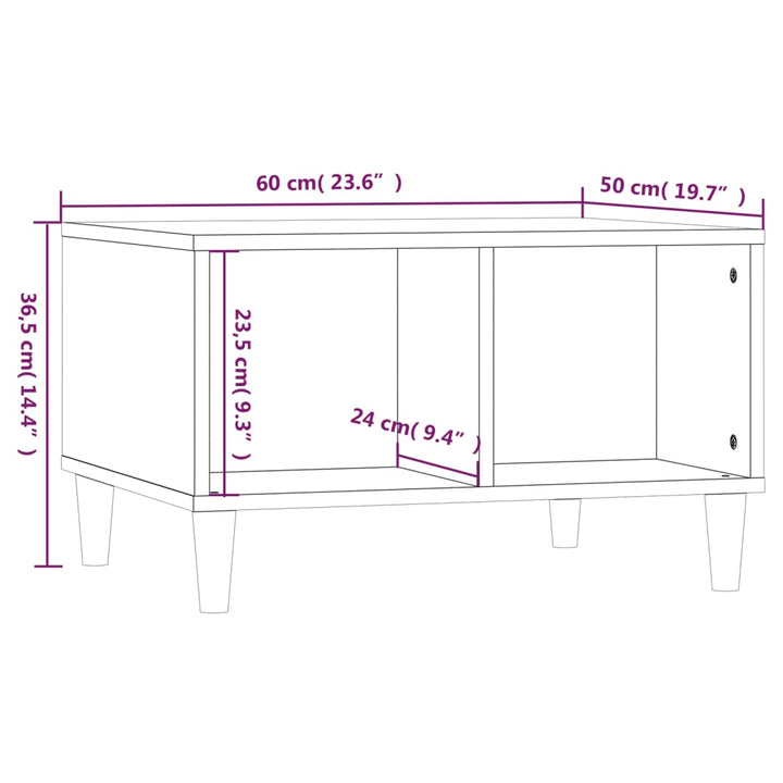 Couchtisch 60X50X36,5 Cm Holzwerkstoff