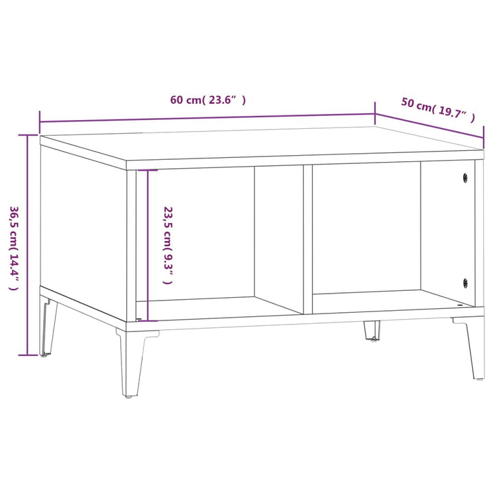 Couchtisch 60X50X36,5 Cm Holzwerkstoff