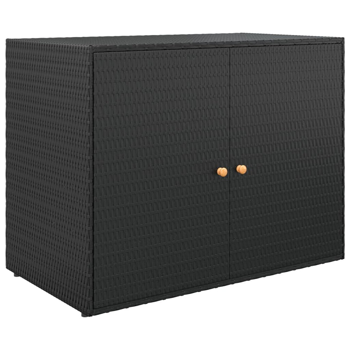 Gartenschrank 100X55,5X80 Cm Poly Rattan