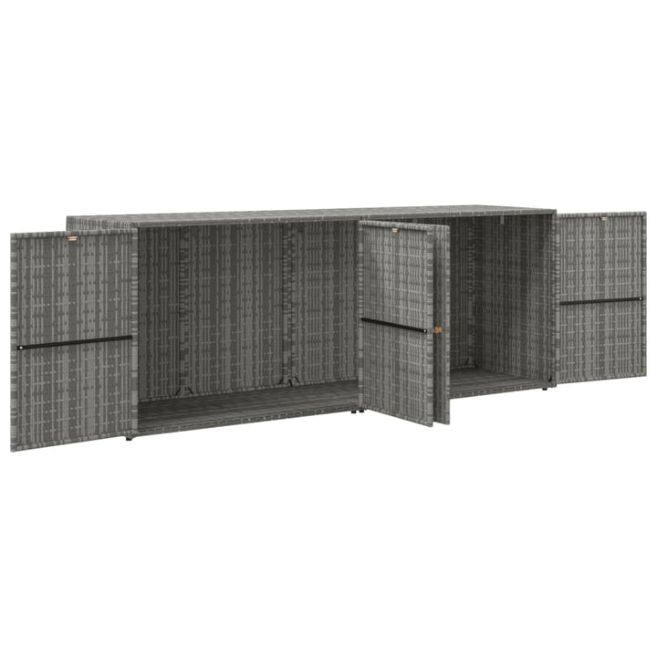 Gartenschrank 198X55,5X80 Cm Poly Rattan