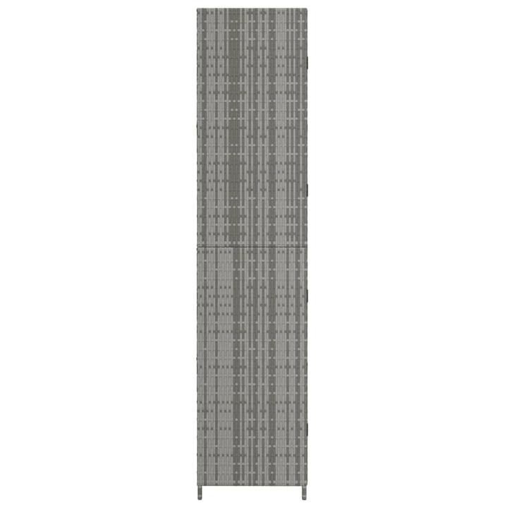 Gartenschrank 59X40X180 Cm Poly Rattan