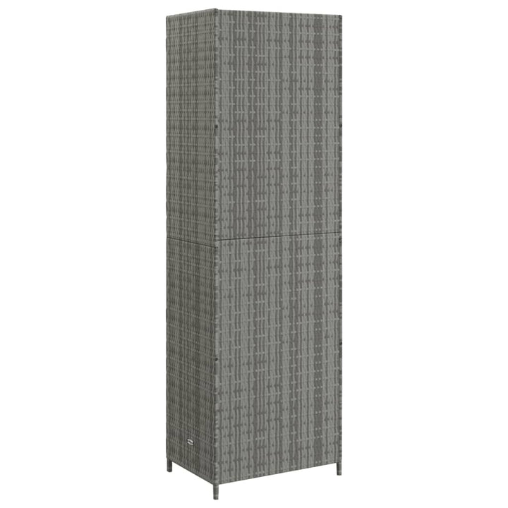 Gartenschrank 59X40X180 Cm Poly Rattan